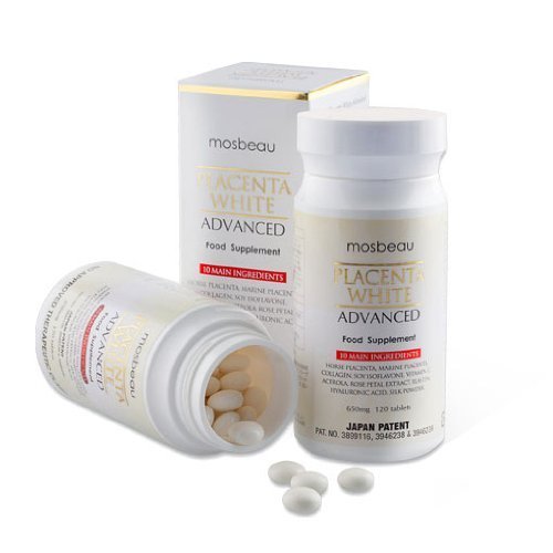 Mosbeau Placenta White Advanced Skin Whitening Tablets Beauty & Personal Care Mosbeau