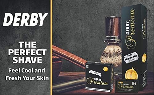 500 "Derby Premium" Single Edge Razor Blades for straight razor Beauty and Personal Care Derby