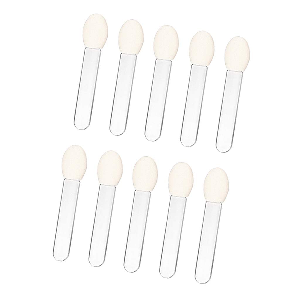 10 Pcs Transparent Eyeshadow Applicator Eyeshadow Brush Makeup Tools, Sponge ened and Attractive Eyeshadow Brushes Beauty & Personal Care Rosojodg