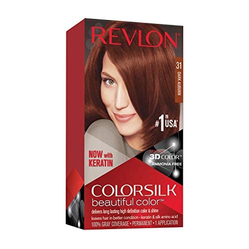 Revlon ColorSilk Hair Color, [31] Dark Auburn 1 ea (Pack of 11) Beauty & Personal Care REVLON