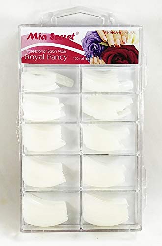 Mia Secret Royal Fancy Nail Tips 100 Pieces (Natural) Beauty & Personal Care Mia Secret
