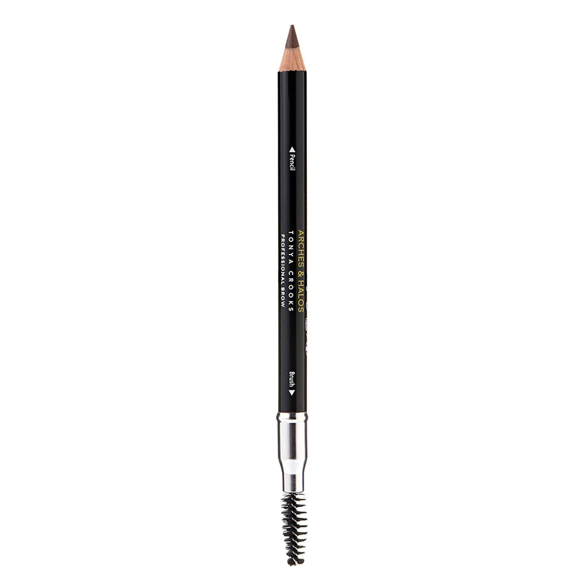 Arches & Halos Precision Brow Shaping Pencil - Double Sided Eyebrow Filler and Spoolie Brush - Creamy Texture for Shaping and Defining With Ease -
