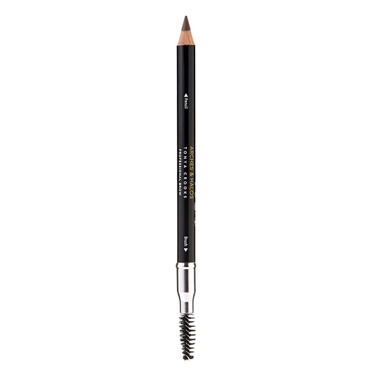 Arches & Halos Precision Brow Shaping Pencil - Double Sided Eyebrow Filler and Spoolie Brush - Creamy Texture for Shaping and Defining With Ease -