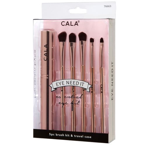 Cala Rose gold essential eye brush set 5 count, 5 Count Beauty & Personal Care Cala