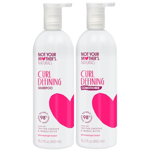 Not Your Mother's Naturals Curl Defining Shampoo and Conditioner (2 Pack) - 98% Naturally Derived Ingredients - All Hair Types - Gardenia Mango Butter Beauty & Personal Care Not Your Mother's