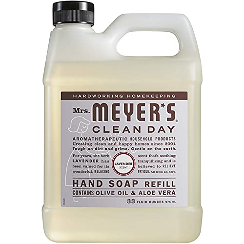 Mrs. Meyer's Clean Day Hand Soap Refill Lavender Multi-Packs (33 Fl Oz (Pack of 1) Beauty & Personal Care Mrs. MEYER'S