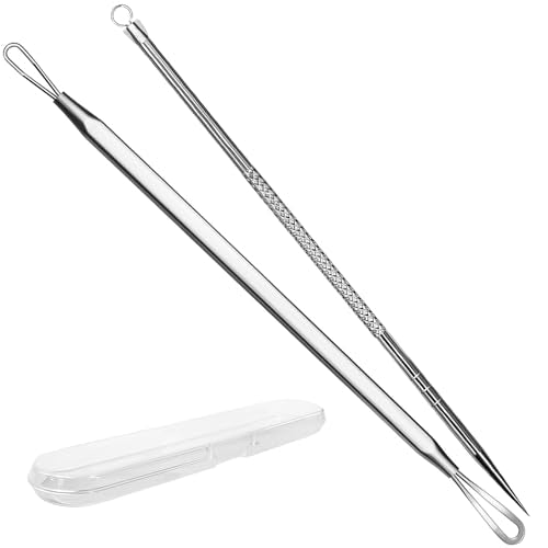 Vybiekr Stainless Steel Blackhead Remover, Pimple Extractor, Pimple Popper, Comedone Extractor, Surgical Grade Acne Treatment Tool, 3rd Generation Beauty and Personal Care Vybiekr Default Title