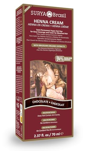 Surya Brasil Products Henna Cream, Chocolate, 2.37 Fluid Ounce Beauty & Personal Care Surya Brasil