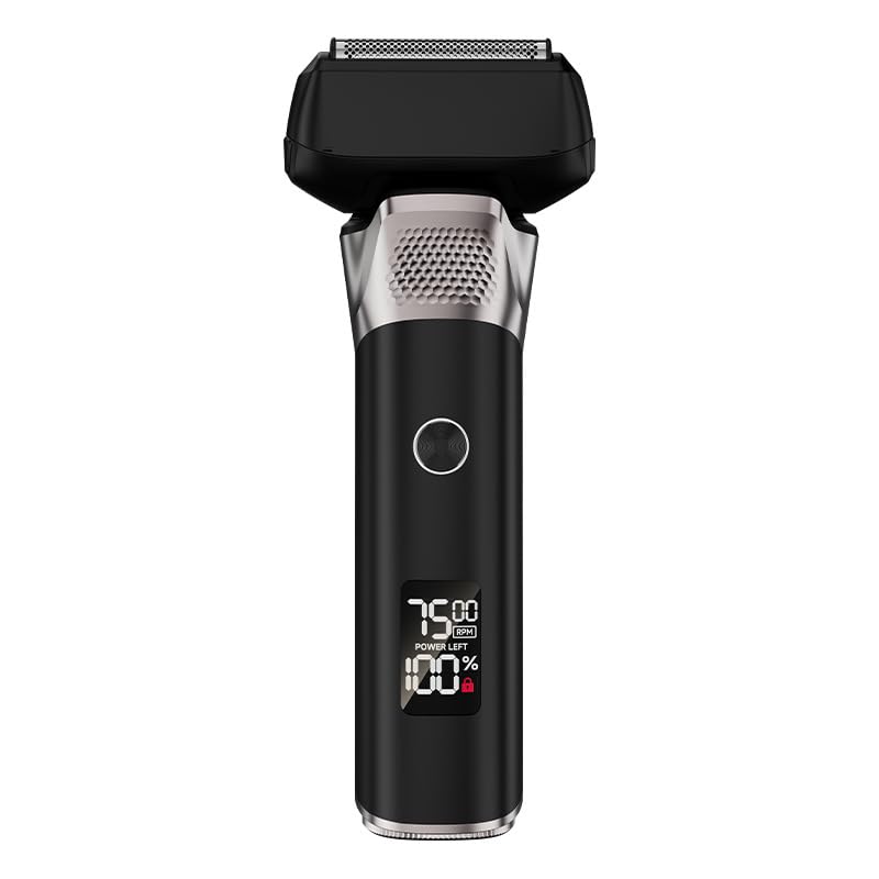Men's Rotary Shavers, Electric Razor for Men with Pop-up Trimmer, IPX6 Waterproof 5 Floating Blades for Shaving Face, Cordless Rechargeable Fast Beauty and Personal Care QDKVTNDJZ