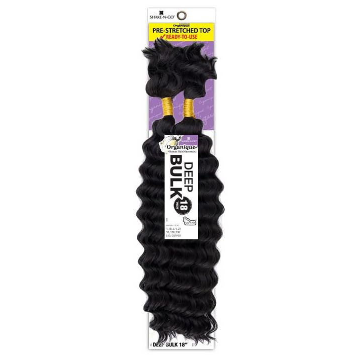 Organique Mastermix Shake-N-Go Human Hair Braids - Deep Bulk 18" (Color:130)