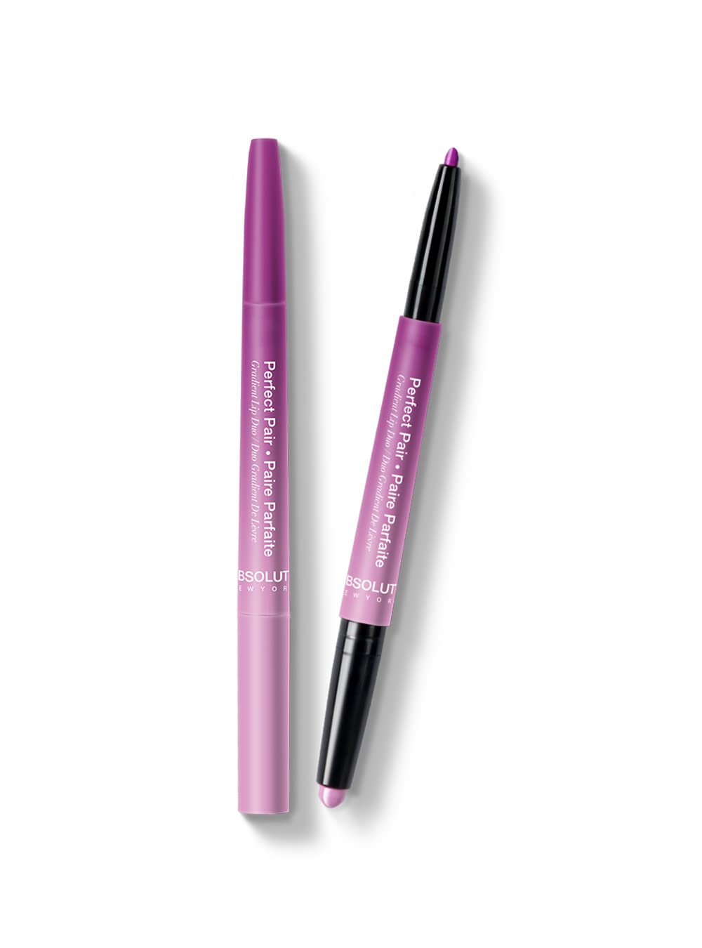 Absolute New York ALD03 Perfect Pair Lip Duo, Fuller and Poutier Lips, Deeper Shade For Lip Contouring, Satin Lipstick and Lip Liner Beauty & Personal Care Absolute New York