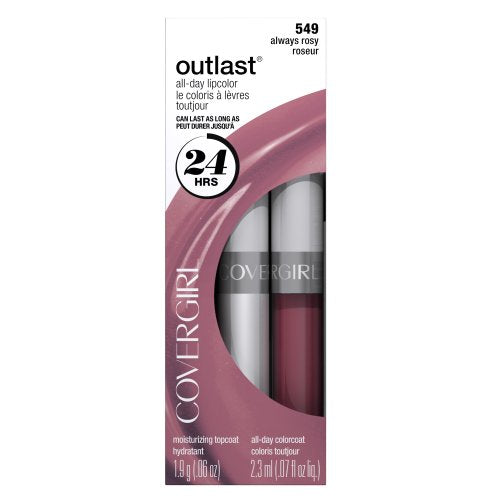 COVERGIRL Outlast All Day Two-Step Lipcolor Always Rosy 549, 0.13 Oz Beauty & Personal Care COVERGIRL