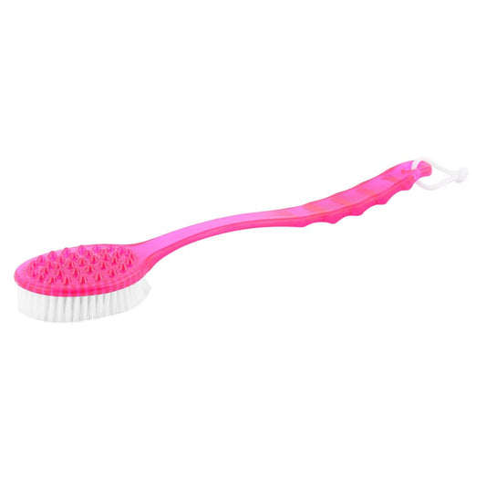 Ruilogod Plastic Handle Household Bathroom Pressure Relief Body Cleaning Massor Brush Fuchsia (id: 32c 005 13c 1ab 73c Beauty and Personal Care Ruilogod