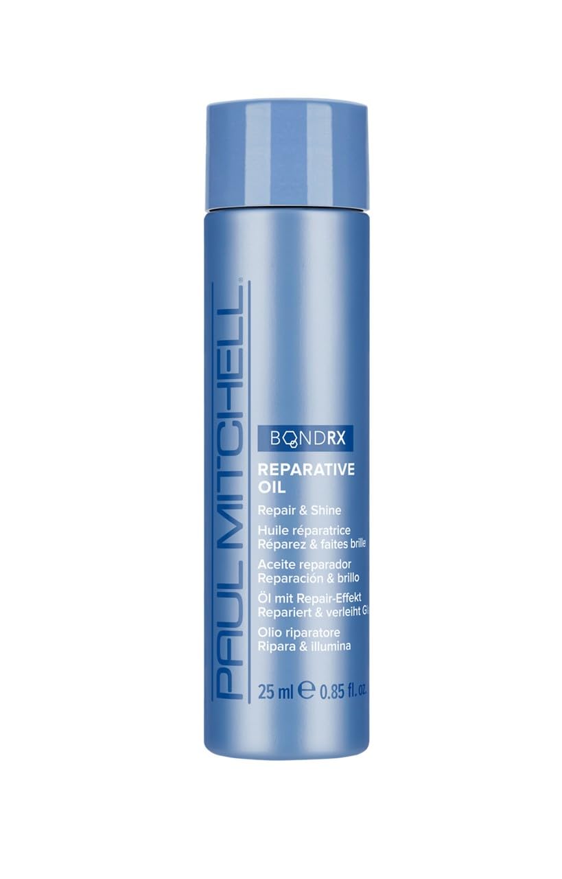 Paul Mitchell Bond Rx Reparative Oil, Repairs + Adds Shine, For Chemically Treated + Damaged Hair, 0.85 fl. oz. Beauty & Personal Care Paul Mitchell