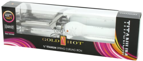 Gold 'N Hot Professional Titanium Spring Curling Iron, 3/4 Inch Beauty & Personal Care Gold N Hot