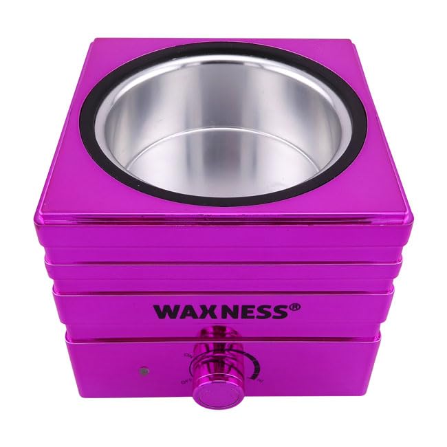 Waxness Mini W-CUBE Wax Heater - Fucsia, Fits 5 oz Tins, Includes Silicone Insert, Compact Wax Warmer for Precision Use Beauty and Personal Care Waxness