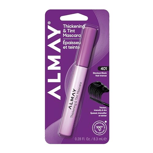 Almay Thickening & Tint Mascara, 401 Blackest Black, 1 Count