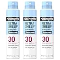 Neutrogena Ultra Sheer Sunscreen Spray SPF 30 Body Mist, Lightweight Non-Greasy Broad Spectrum UVA/UVB Protection, Oil-Free & Non-Comedogenic Water Beauty & Personal Care Neutrogena