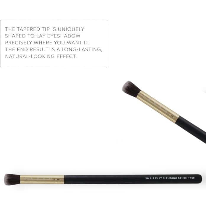F.A.R.A.H® Small Flat Blending Brush 165E (Black) - Precision Vegan Makeup Brush for Seamless Application Beauty & Personal Care F.A.R.A.H