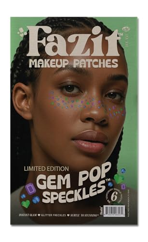 Fazit Makeup Patches - Gem Speckles - Glow Up Make-Up Patches - Cute Glitter Makeup Accessories for Women - Cosmetic Glitter for Face Beauty & Personal Care Fazit