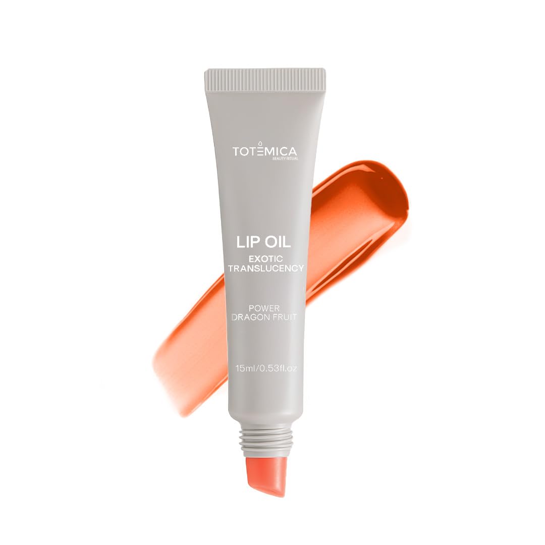 TOTEMICA Lip Oil for women by Ana Patricia, Hydrating Exotic Translucency, Glossy Lip Balm Shine with Shea Butter & Jojoba Oil, Non-Sticky Lip Gloss Beauty and Personal Care TOTEMICA