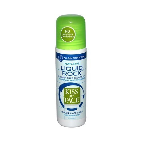 Kiss My Face, Natural Liquid Rock Deodorant, No Fragrance, 3 fl oz (88 Milliliter). Pack of 4. Beauty and Personal Care Kiss My Face