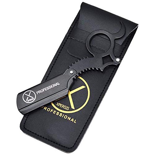 XPERSIS Professional Finger Insert Handle German Made Barber Straight Edge Shaving Razor Black (Dragon) Beauty and Personal Care XPERSIS
