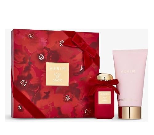 Aerin Rose De Grasse Gift Set - Parfum (1.7 FL. OZ LIQ / 50 ML) & Rose Hand & Body Cream (5 FL. OZ LIQ / 150 ML) Beauty & Personal Care AERIN