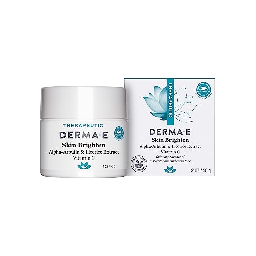 Derma E Skin Brightening Cream - Lightening Cream for Dark Spots - Natural Face and Body Brightener for Age Spots, Hyperpigmentation and Uneven Skin Beauty & Personal Care Derma E