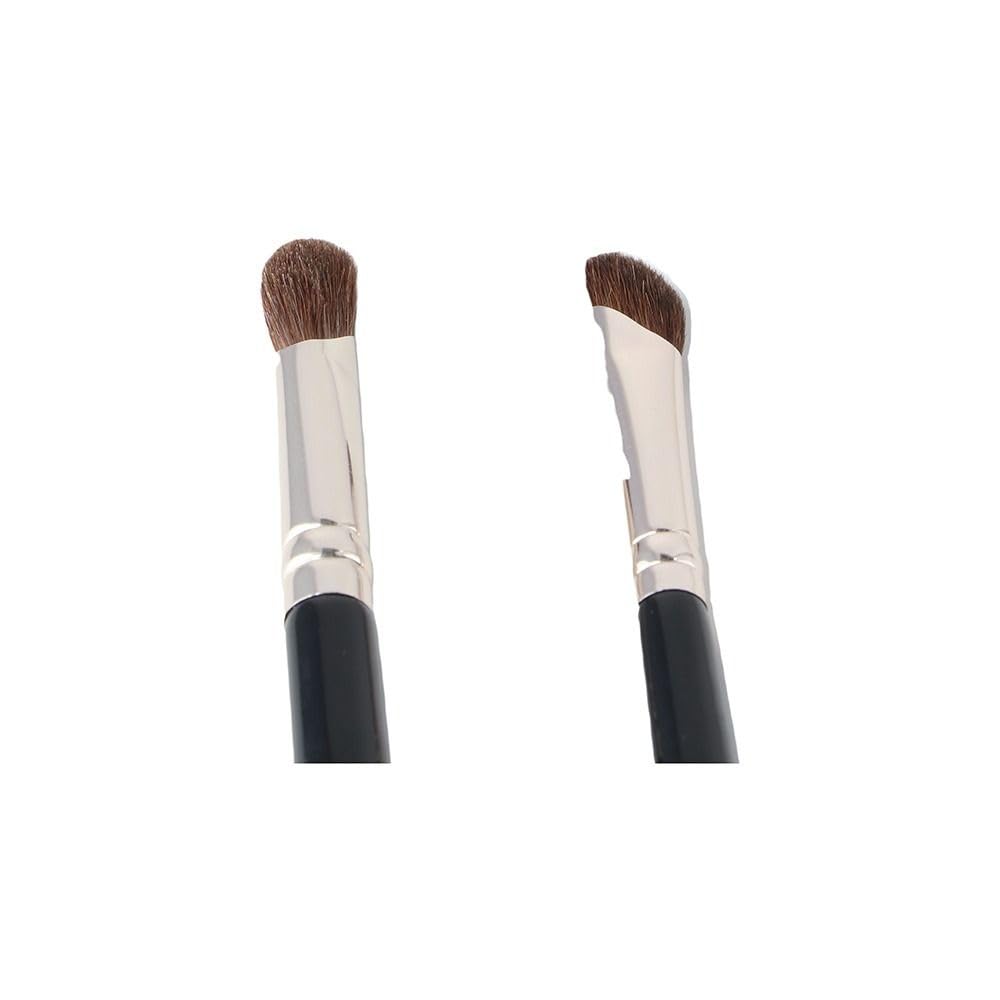 2PCS Angled Shading Eyeshadow Makeup Brush - Eye Brow Bone Highlighter, Nose Contour Brush, Small Soft Natural Horse Bristle Slanted, 6 in Long Beauty & Personal Care Kopida
