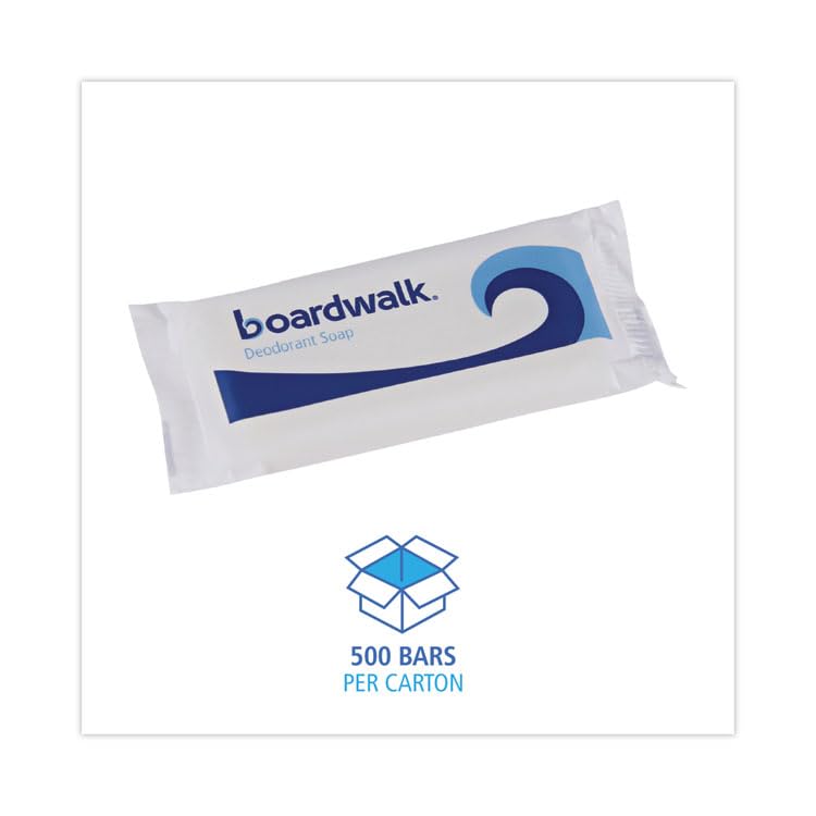 Boardwalk Face and Body Amenity Soap, Flow Wrapped, Floral Scent, # 1 1/2 Bar, 500/Carton Beauty & Personal Care Boardwalk