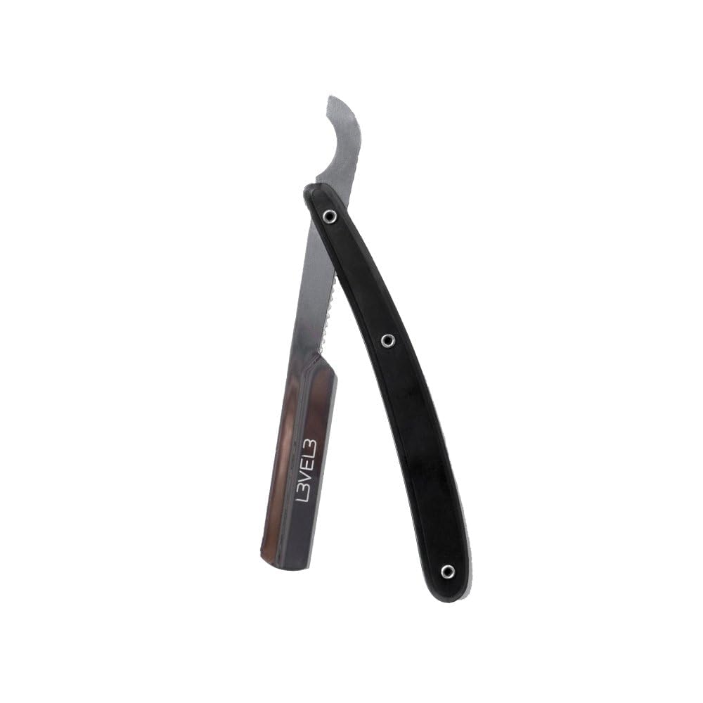 L3 - Level 3 Turkish Razor - Rust Free Straight Edge Razor (Black) Beauty and Personal Care L3