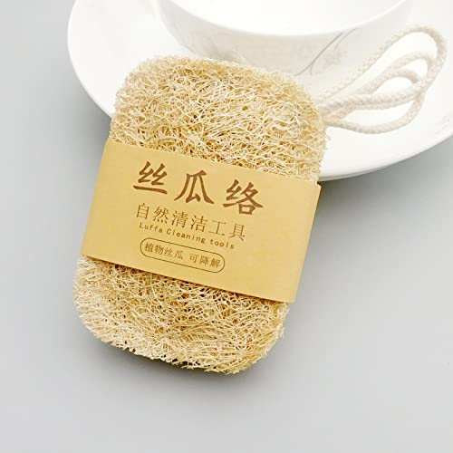 Natural loofah Skin Brush Dish Beauty and Personal Care IWEOOKJM