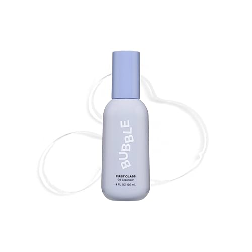 Bubble Skincare First Class Face Oil Cleanser - Facial Cleansing Oil + Makeup Remover Enriched with Rosehip Seed Oil + Sunflower Seed Oil to Nourish + Beauty & Personal Care Bubble Skincare