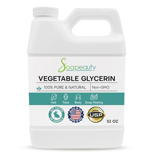 Soapeauty Vegetable Glycerin USP Grade | Non-GMO Pure Glycerin for Skin Care, Hair Care, Soap Making & DIY Formulations | 32 oz Beauty & Personal Care Soapeauty