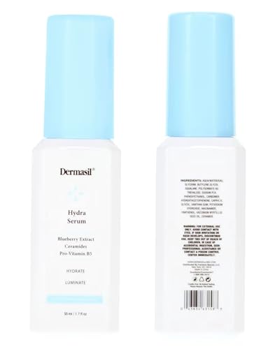 Dermasil Hydra Serum with Blueberry Extract, Ceramides and Pro-Vitamin B5, Hydrate and Illuminate, 1.7 FL OZ Beauty & Personal Care Dermasil