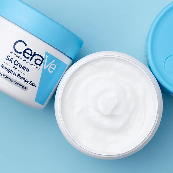 CeraVe Moisturizing Cream with Salicylic Acid, Exfoliating Body Cream with Lactic & Hyaluronic Acid, Niacinamide, and Ceramides, Fragrance Free Beauty and Personal Care CeraVe