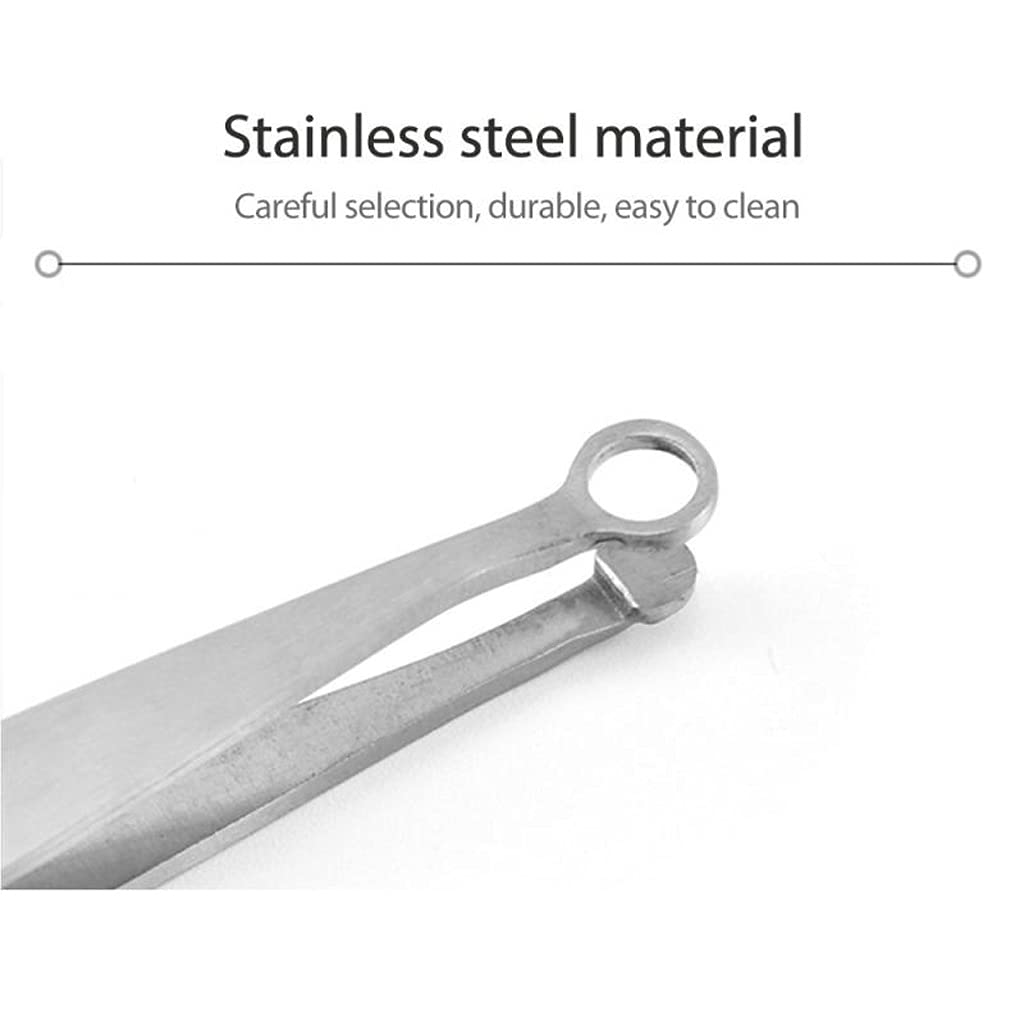 AFPSDLFJDLS Universal Nose Hair Trimming Tweezers Round Tip Forceps Plier Stainless Steel Clip Removal Eyebrow Tweezer Beauty and Personal Care AFPSDLFJDLS