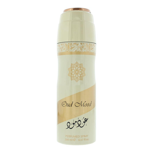 Lattafa Oud Mood Perfumed Deodorant Spray, 6.67 Ounce (Unisex) Beauty and Personal Care Lattafa