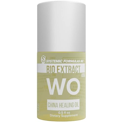 Systemic Formulas WO - China Healing Oil - Supports circulation and active epidermal processes, 0.5 FL OZ, Bio Extract #260. Body's repair process. Beauty & Personal Care Systemic Formulas