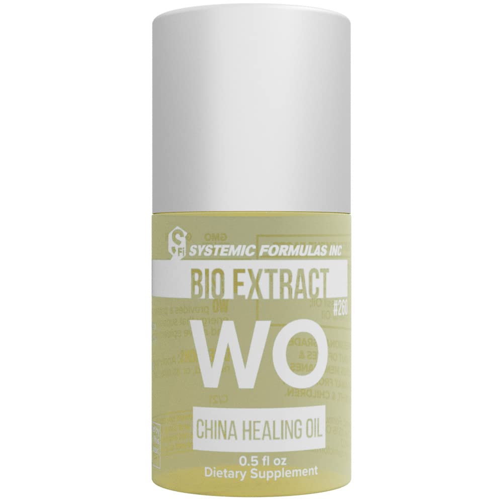 Systemic Formulas WO - China Healing Oil - Supports circulation and active epidermal processes, 0.5 FL OZ, Bio Extract #260. Body's repair process. Beauty & Personal Care Systemic Formulas