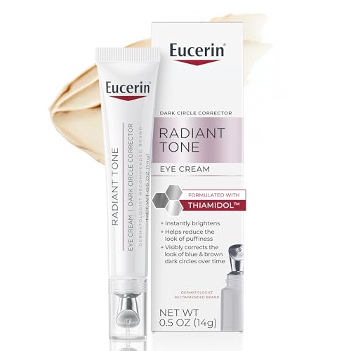 Eucerin Radiant Tone Eye Cream Dark Circle Corrector, Eye Brightening Cream with Thiamidol and Hyaluronic Acid, Helps Reduce the Look of Eye Beauty & Personal Care Eucerin