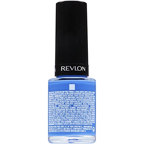 Revlon ColorStay Gel Envy Longwear Nail Polish, with Built-in Base Coat & Glossy Shine Finish, in Blue/Green, 440 Wild Card, 0.4 oz Beauty & Personal Care REVLON