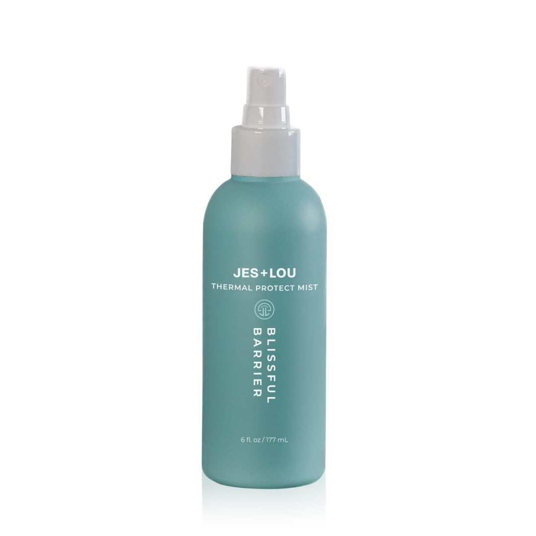 Jess & Lou Beauty Heat Protectant Spray with Natural Ingredients for Smooth, Frizz-Free Hair, Sulfate-Free Vegan Thermal Protection Mist for Blow Dry Beauty & Personal Care Jess & Lou
