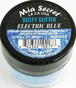 Mia Secret Dusty Glitter Collection - .25 oz (Electric Blue) Beauty & Personal Care Mia Secret
