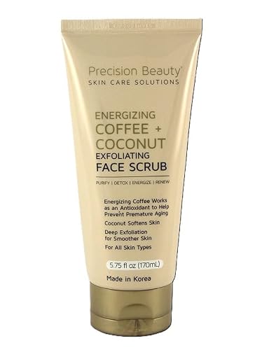 Precision Beauty Coffee and Coconut Face Scrub, Exfoliating, 5.75 fl oz Beauty & Personal Care Precision Beauty