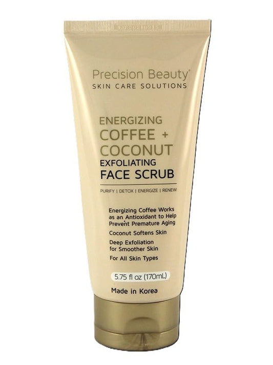 Precision Beauty Coffee and Coconut Face Scrub, Exfoliating, 5.75 fl oz Beauty & Personal Care Precision Beauty