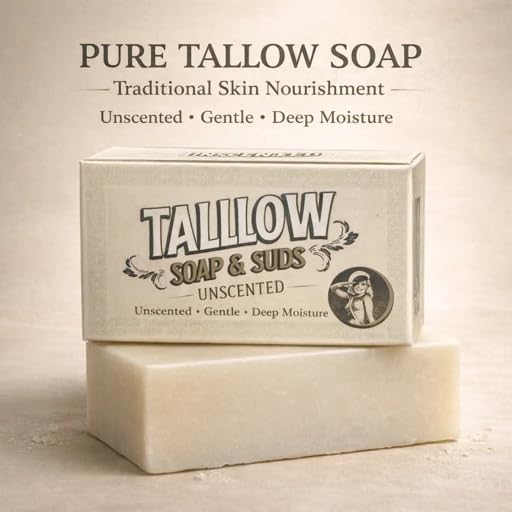 Pure Beef Tallow Soap Bar 3 Pack Beauty & Personal Care Lady May Tallow