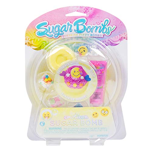 Sugar Bombs by Horizon Group USA, Design & Decorate Your Own Emoticon Themed Fizzing Bomb. Fizz In Bowl to Revel Hidden Surprise Gift. Embellish… Beauty & Personal Care Sugar Bombs
