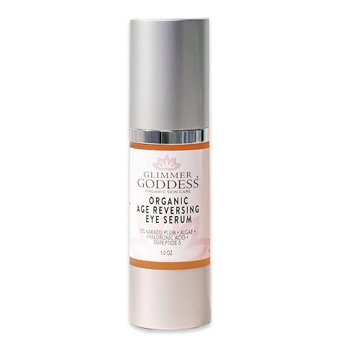 Glimmer Goddess Organic Hydrating Eye Serum with Peptides & Vitamin C, 1 oz Beauty & Personal Care GLIMMER GODDESS